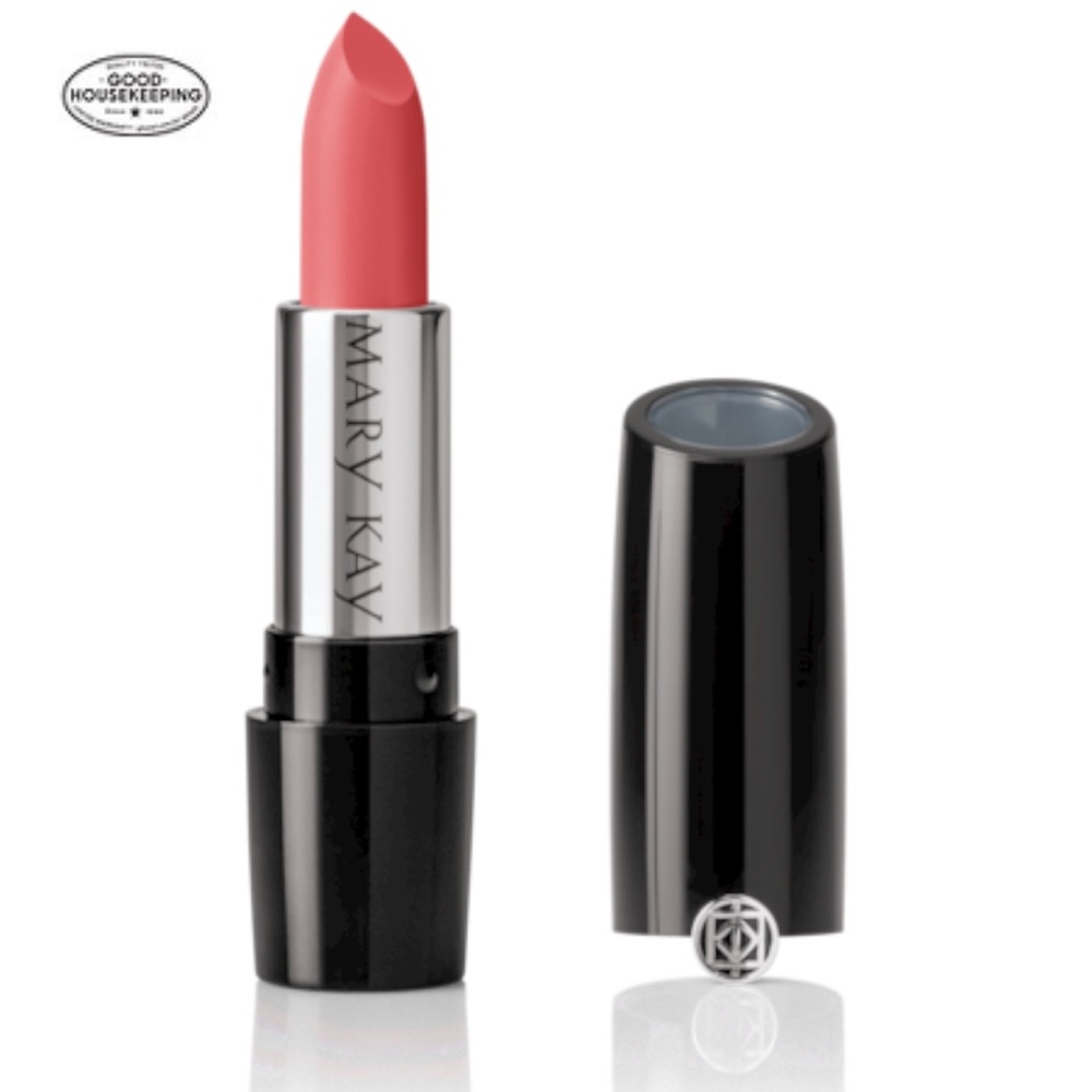 Mary Kay semi matte gel lipstick in always apricot